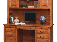 Double Pedestal Desk Base and Hutch Dimension Four PA