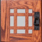 mission glass door style
